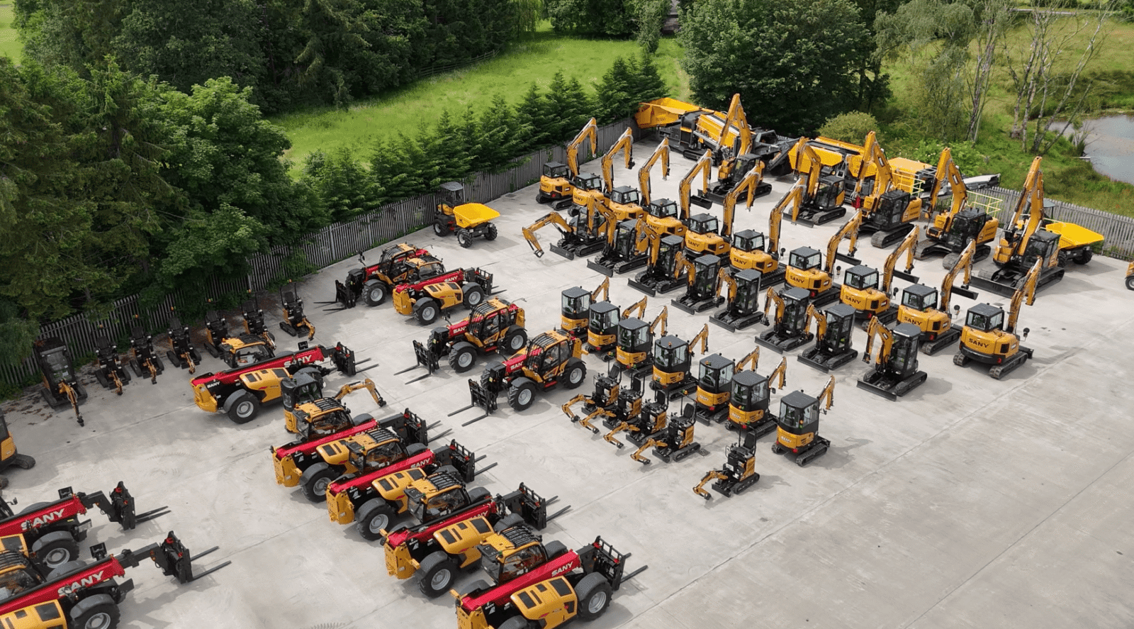Screenshot 2026-07-02 115620 Sany machines in the Banner Equipment yard