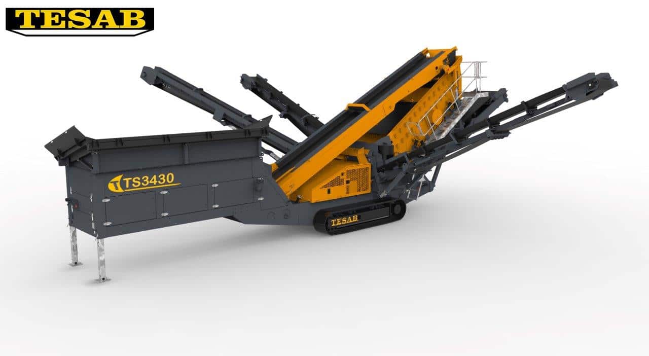 Tesab TS3430 Screener on a white background